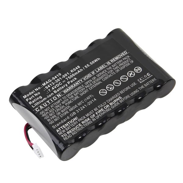 Dantona Flashlight Battery - Pelican 9410, 9410L, 9413-301-001, K048 MAG-9410